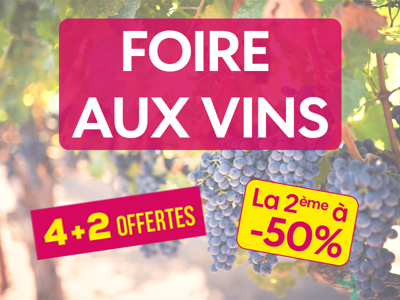 Foire aux vins - du 06 au 29 septembre 2024